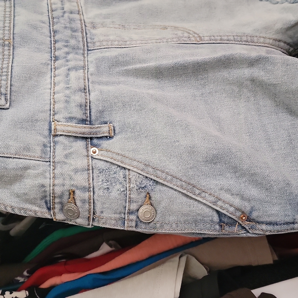 NWT Light Blue Wild Fable Distressed Overalls - Picture 2 of 9